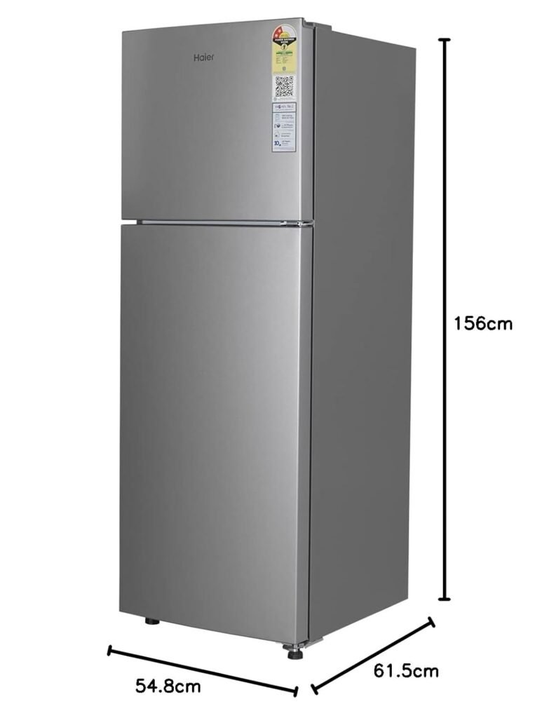 Haier 258L 3 Star Inverter Frost Free Double Door Refrigerator: